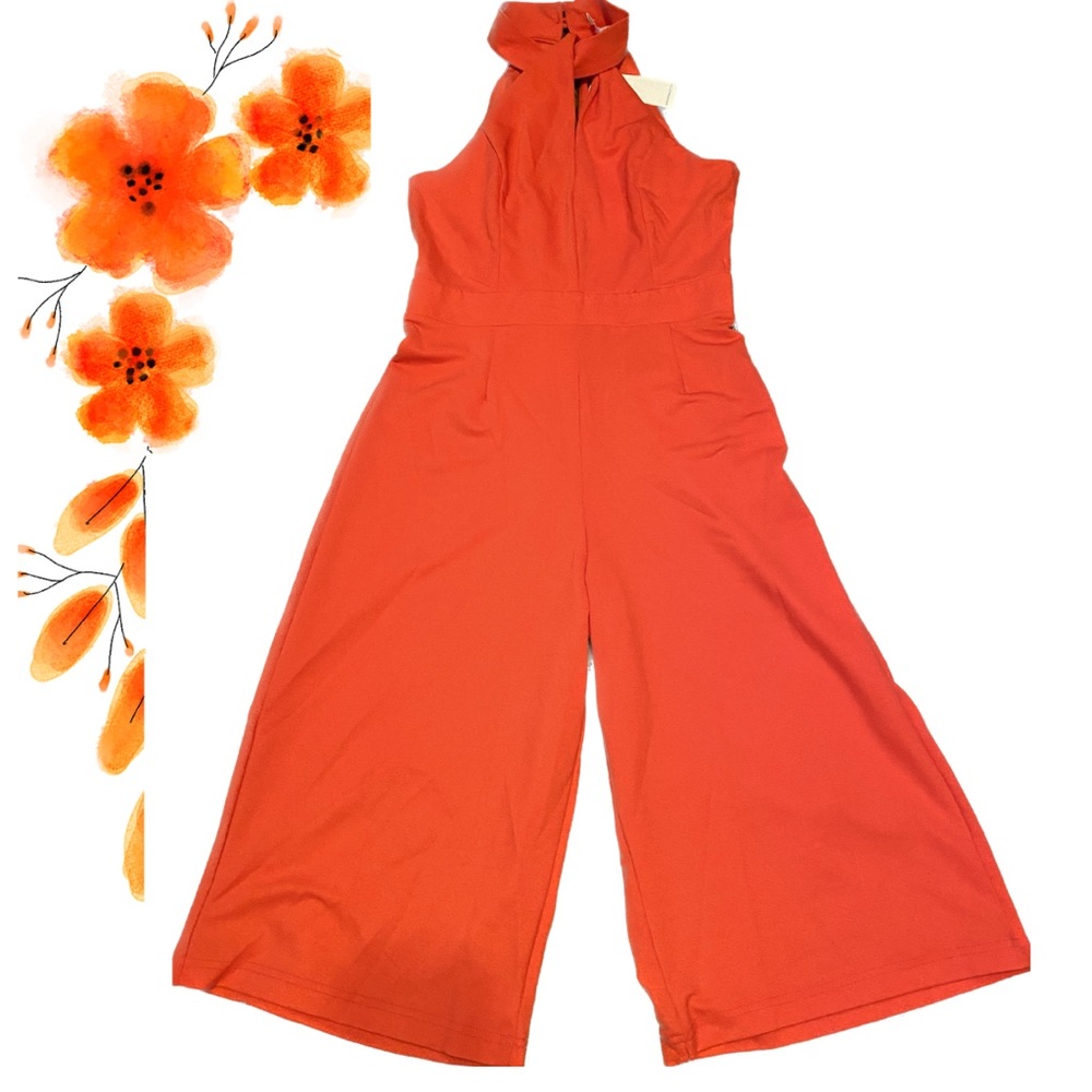 Ariel Orange Culotte Jumpsuit🍊